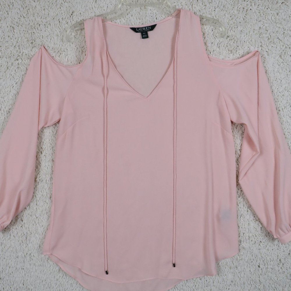 Ralph‎ Lauren* Women's Open Shoulder Blouse Size PS